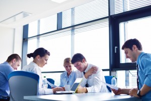 business people in a meeting at office